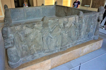 Laver mermen fish BCE704-681 Temple Ishtar Ashur-Ninevah (Beit-Dag Hurrian cuneiform)